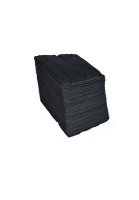 Pack 25 toallas negras desechables 40 x 80 super absorbentes spunlace
